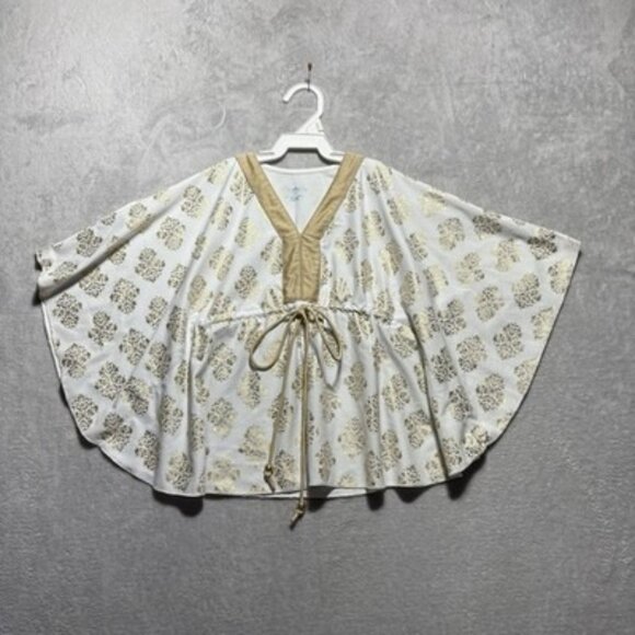 Cabana Llife Girl's Toddler 2T White Gold Swimsuit Cover-Up Set UPF Protection - Picture 13 of 15